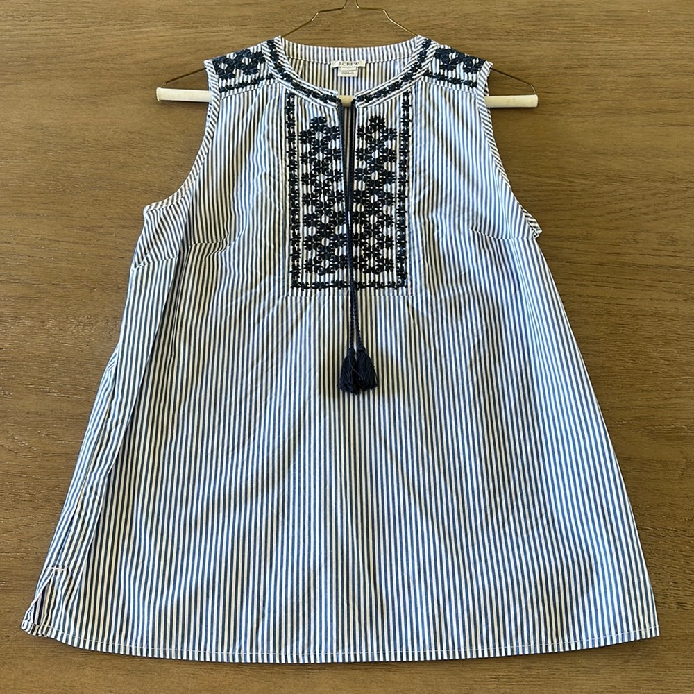 J Crew Striped Tank Top